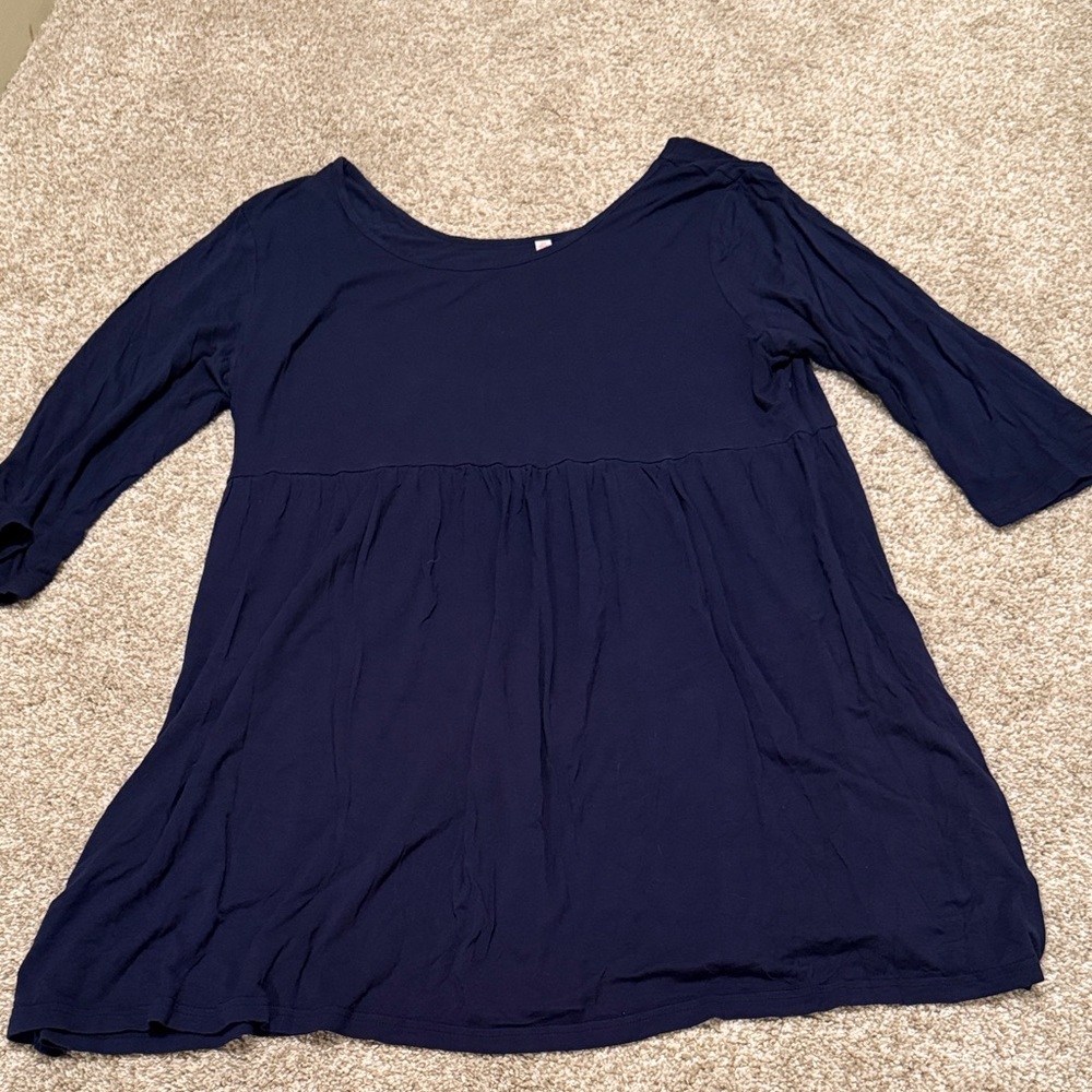 Chic Midnight Blue Women's Tunic
